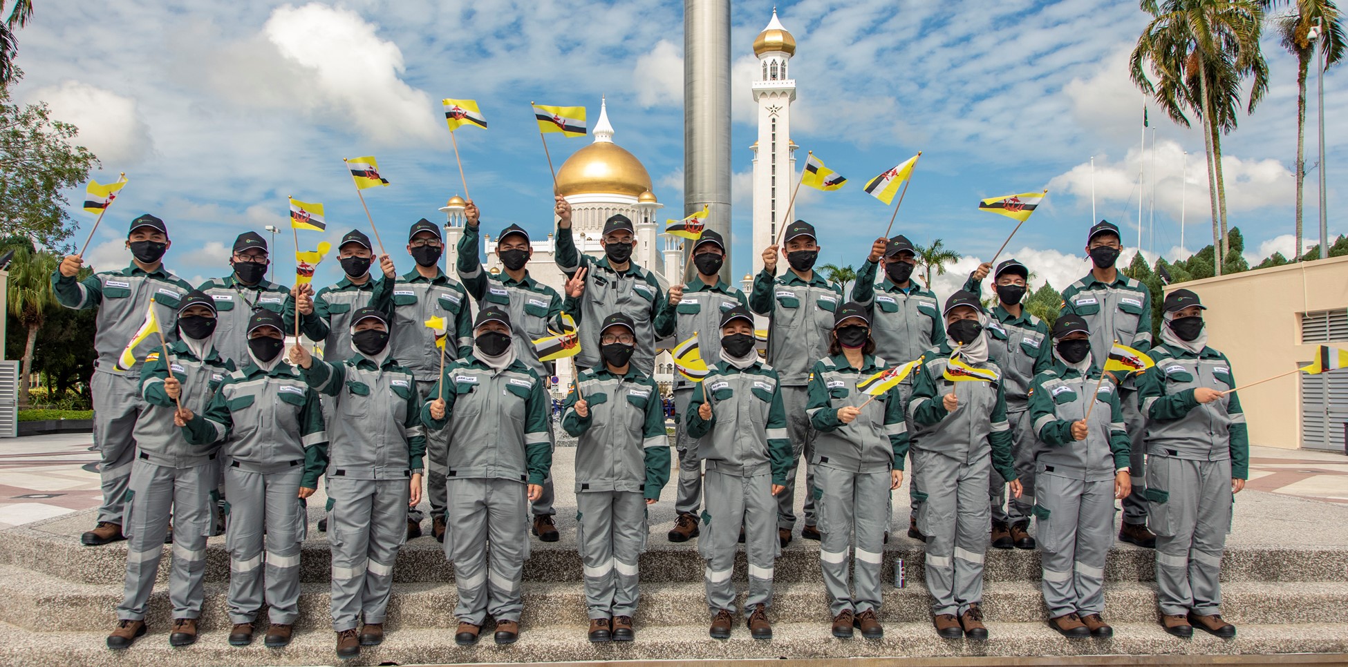 Marching With Pride to Honour Brunei for its 38th National Day Celebration